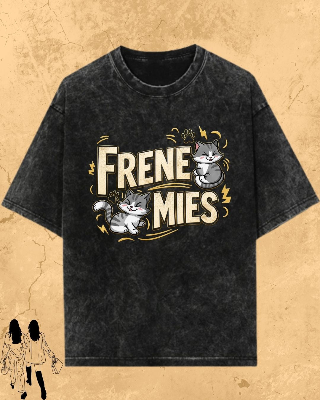 Meow Besties Cotton Tshirt
