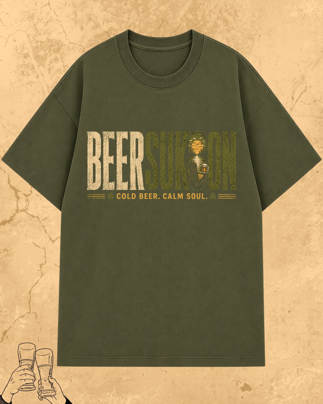 Beer Vibes Cotton Tshirt