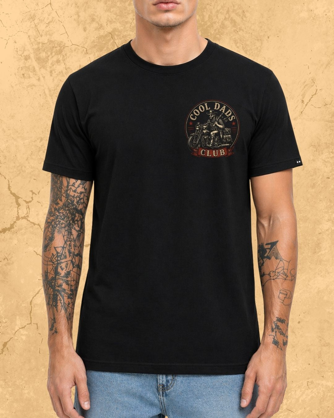 Vintage Cool Dad's Motorcycle Cotton Tshirt