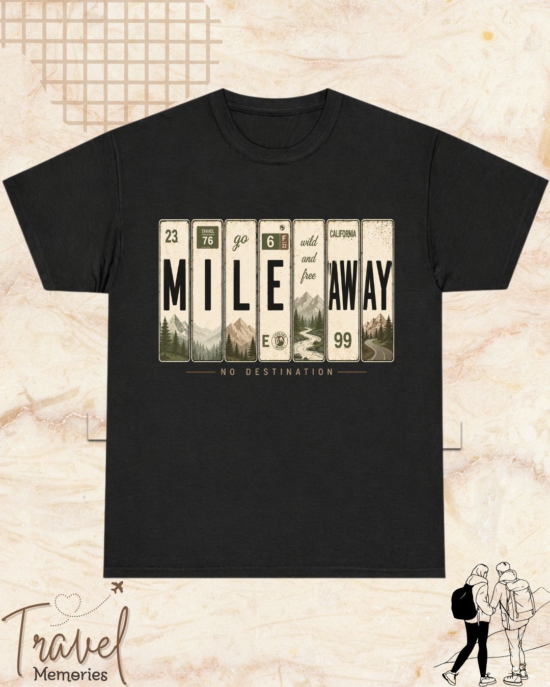 Roadtrip Travel Cotton Tshirt
