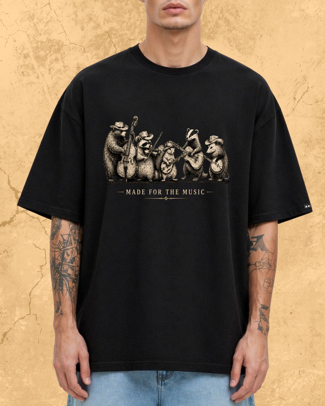 Folk Band Animals Music T-Shirt