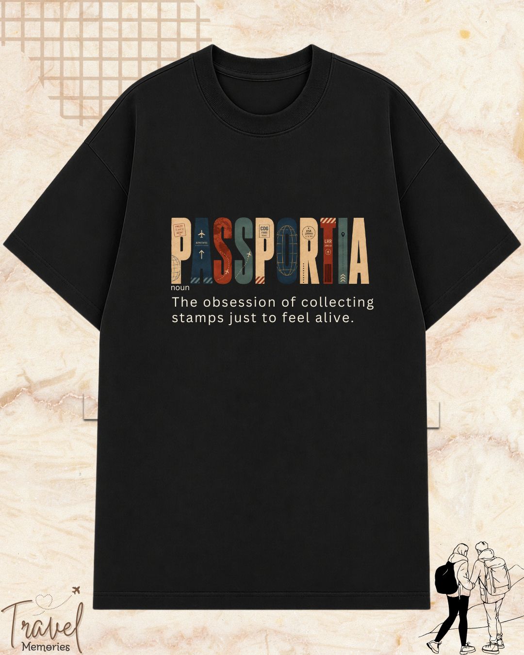 Travel Dictionary Cotton Tshirt