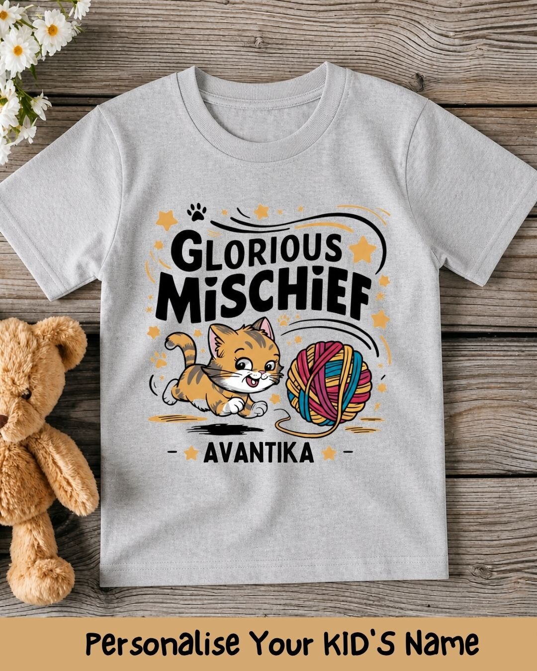 Playful Custom Kid Cotton Tshirt