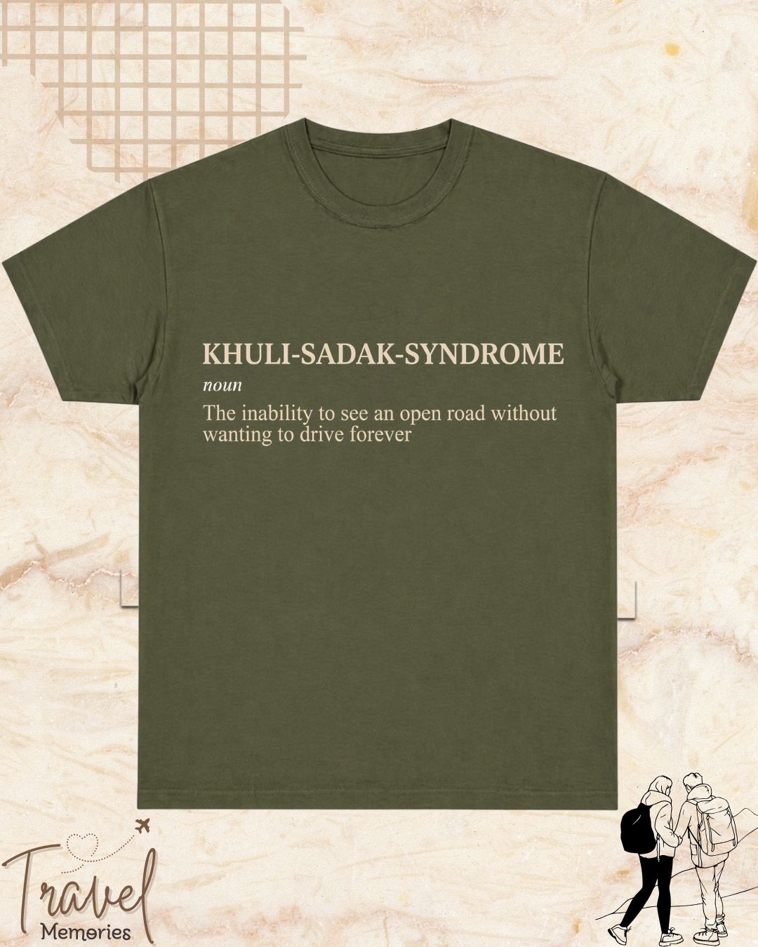 Hinglish Minimalist Dictionary Travel Cotton Tshirt