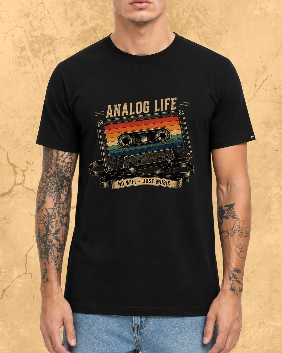 Retro Cassette Music Cotton Tshirt