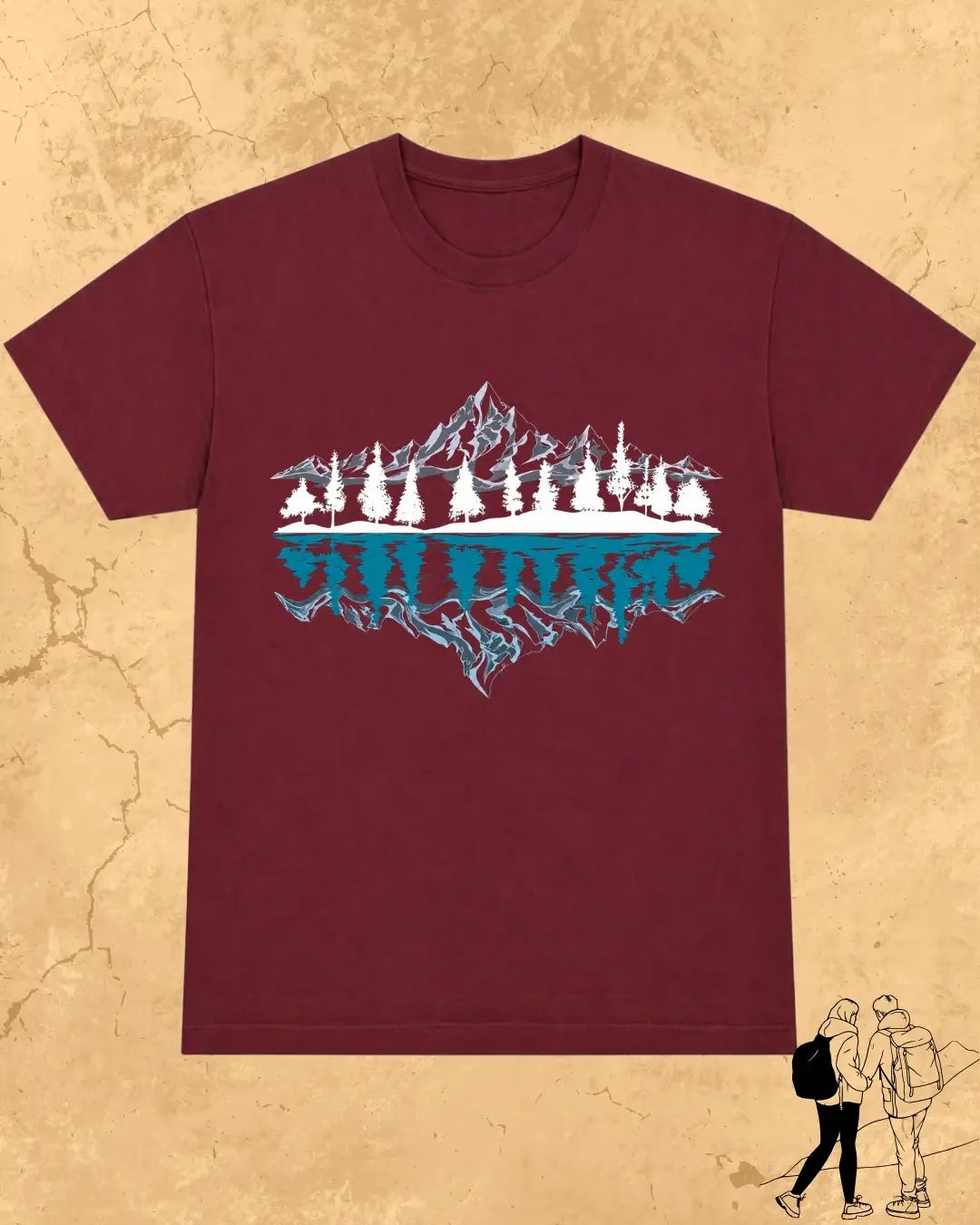 Mountain Reflection Cotton Tshirt