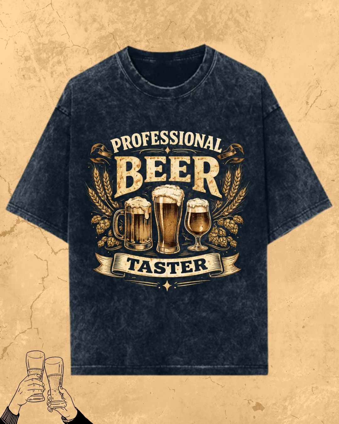 Beer Bond Statement Cotton T-Shirt