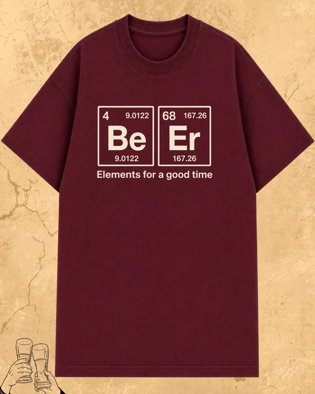 Beer Chemistry Pun Cotton Tshirt