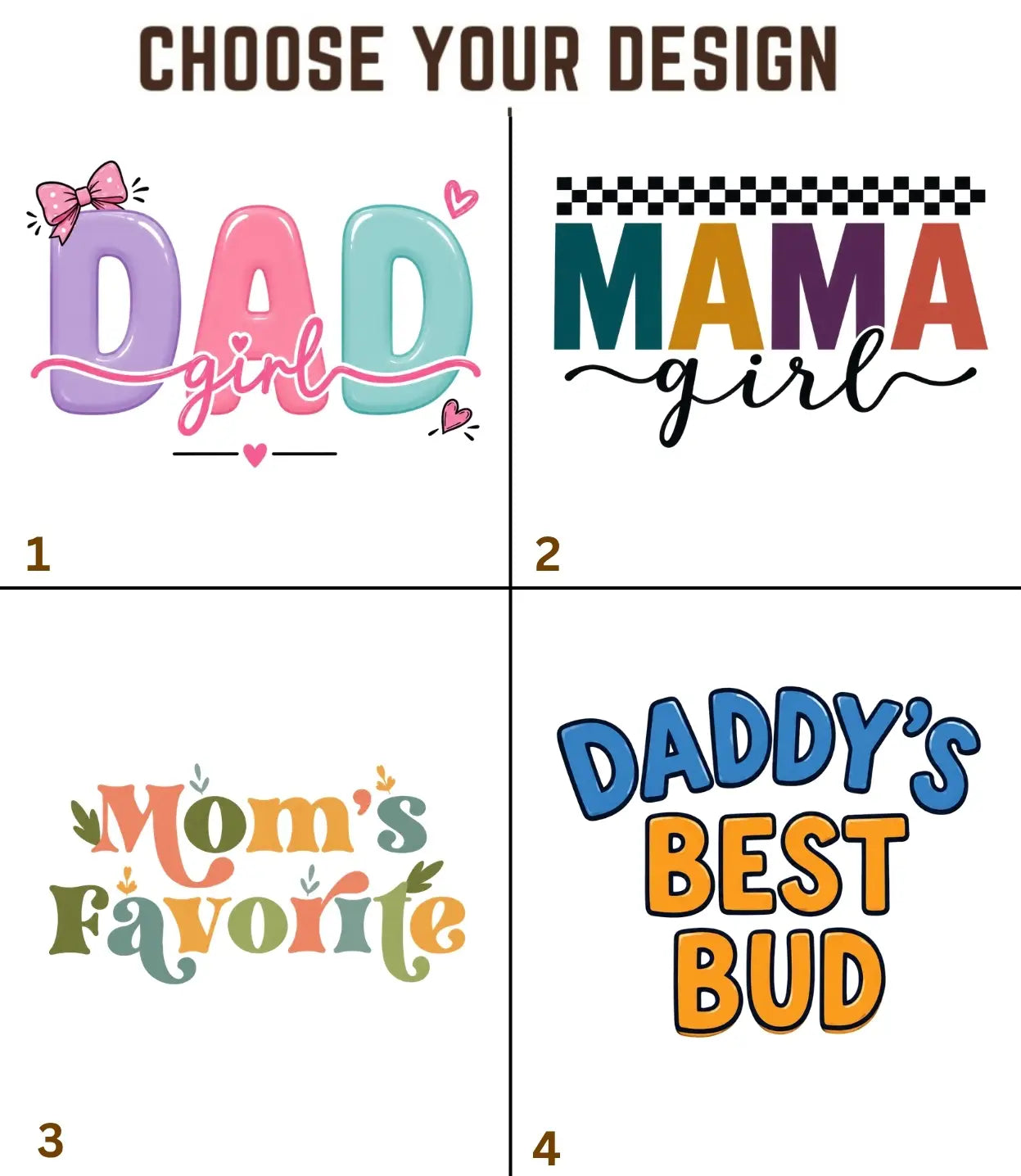 DAD & MOM Treasure kids Cotton Tee