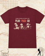 Three Stages of Every Trip Travel Cotton Tshirt Part 1