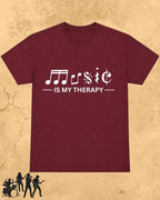 Music Is My Therapy Cotton Tshirt
