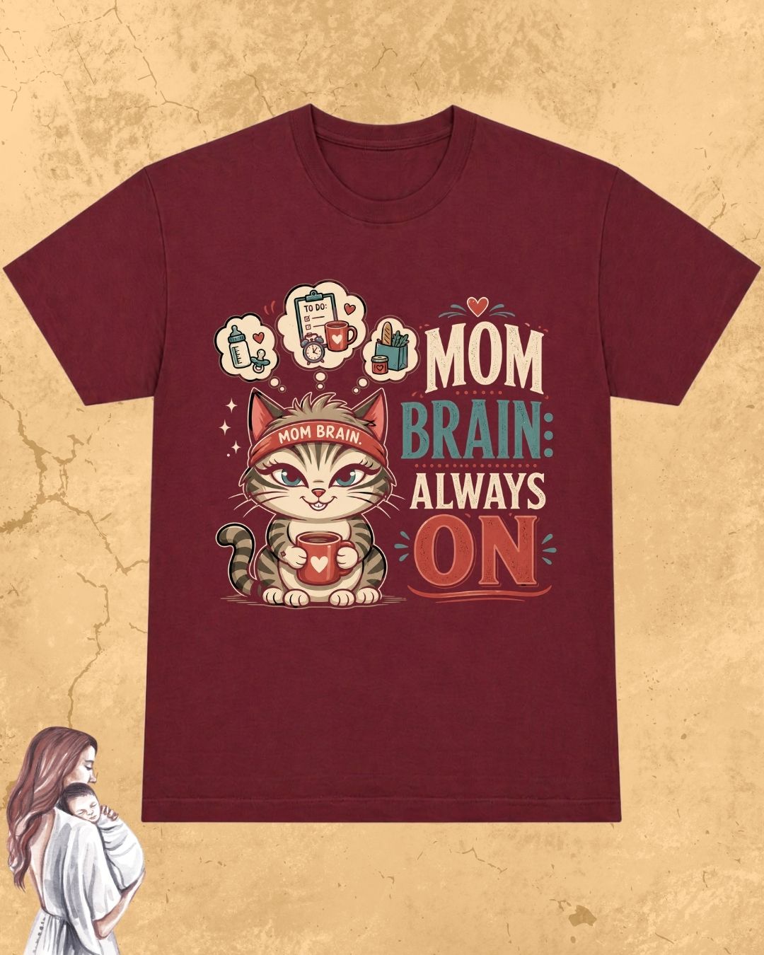 Purr Mom Cotton Tshirt