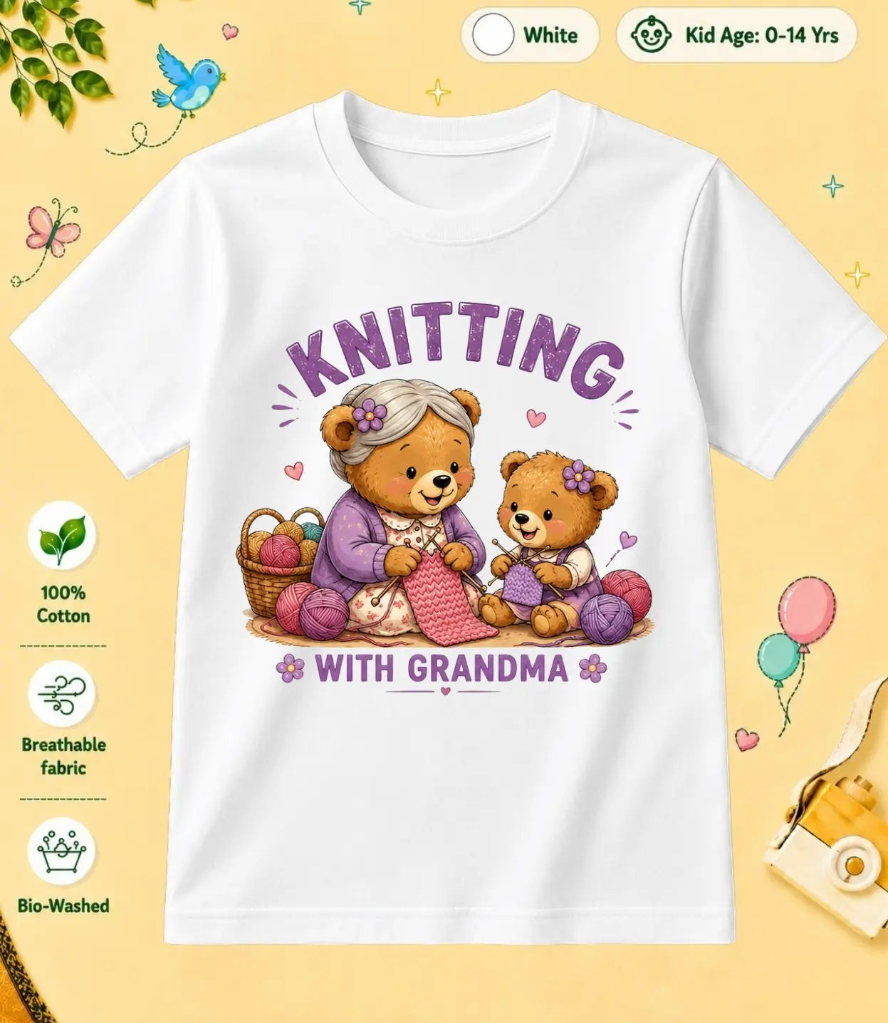 Grandpa & Grandma's Precious kids Cotton Tee