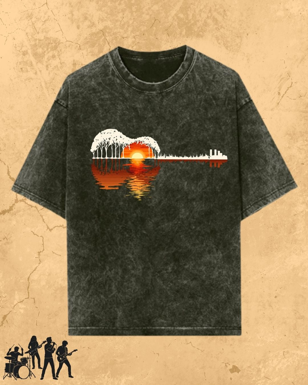 Guitar Relaxation Music Cotton T-Shirt