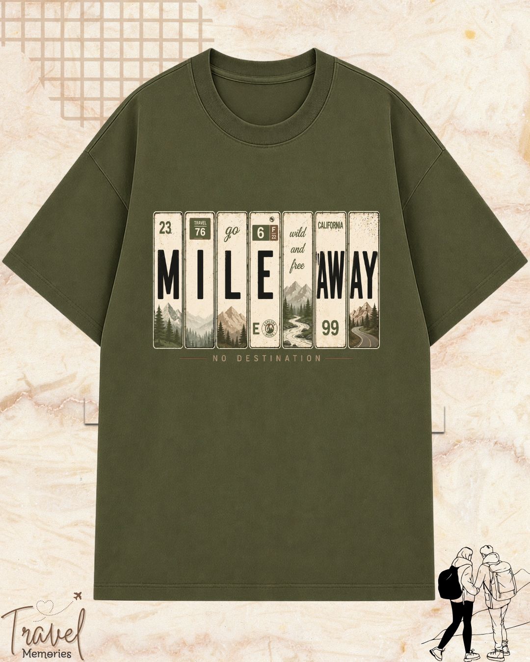 Roadtrip Travel Cotton Tshirt