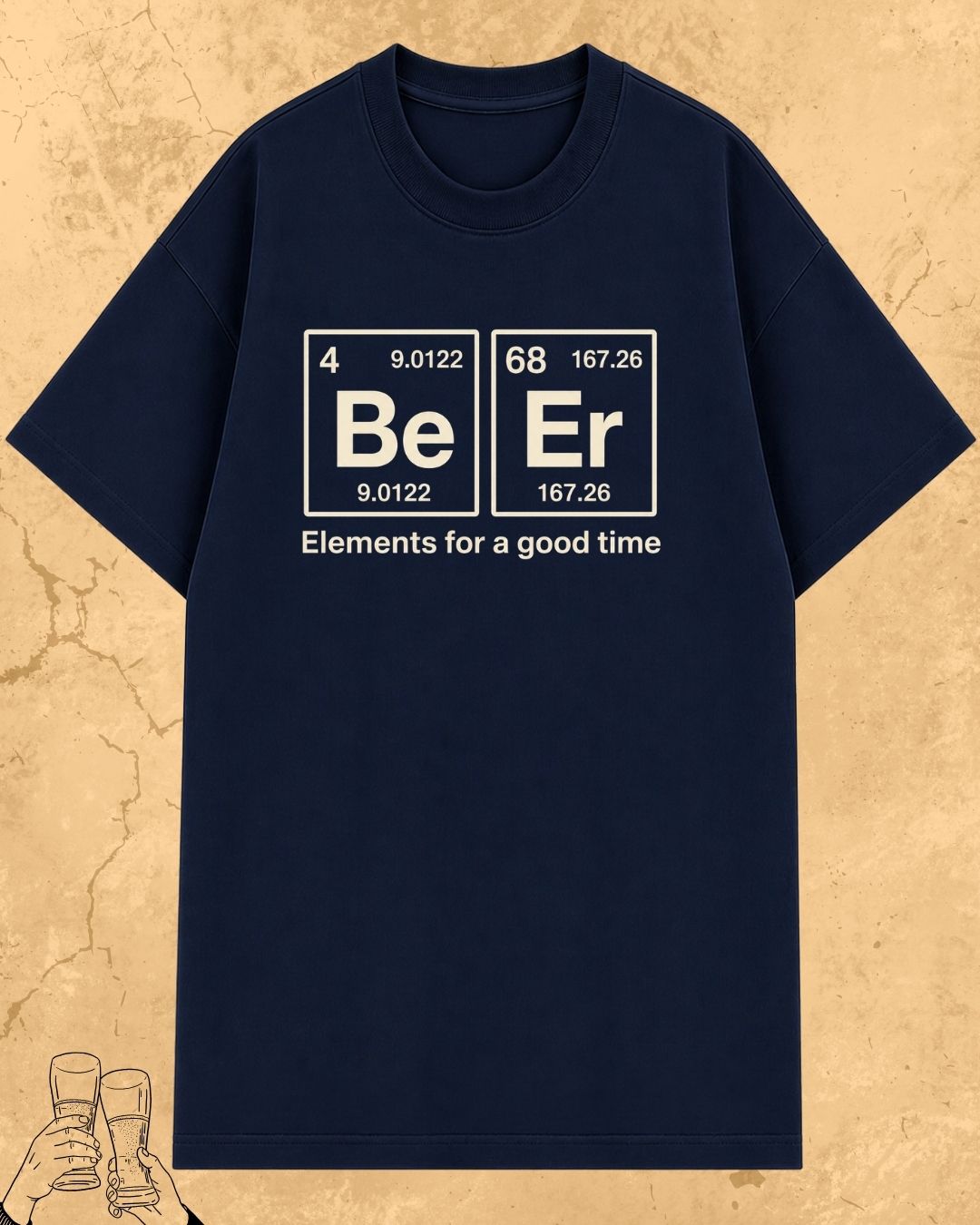 Beer Chemistry Pun Cotton Tshirt