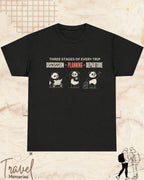 Three Stages of Every Trip Travel Cotton Tshirt Part 2