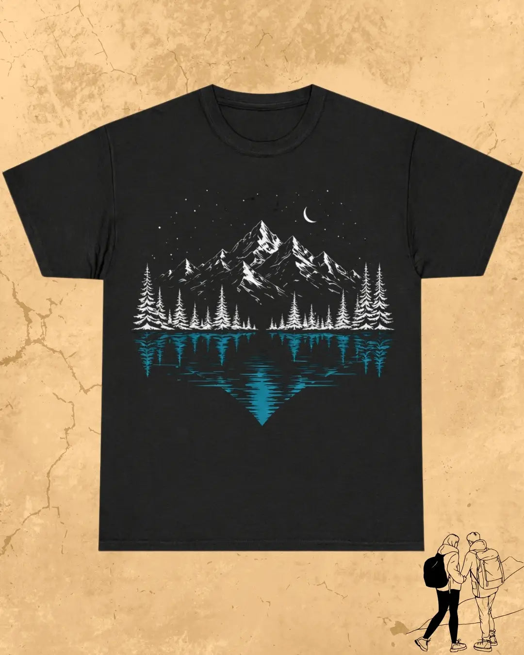 Mountain Reflection Cotton Tshirt