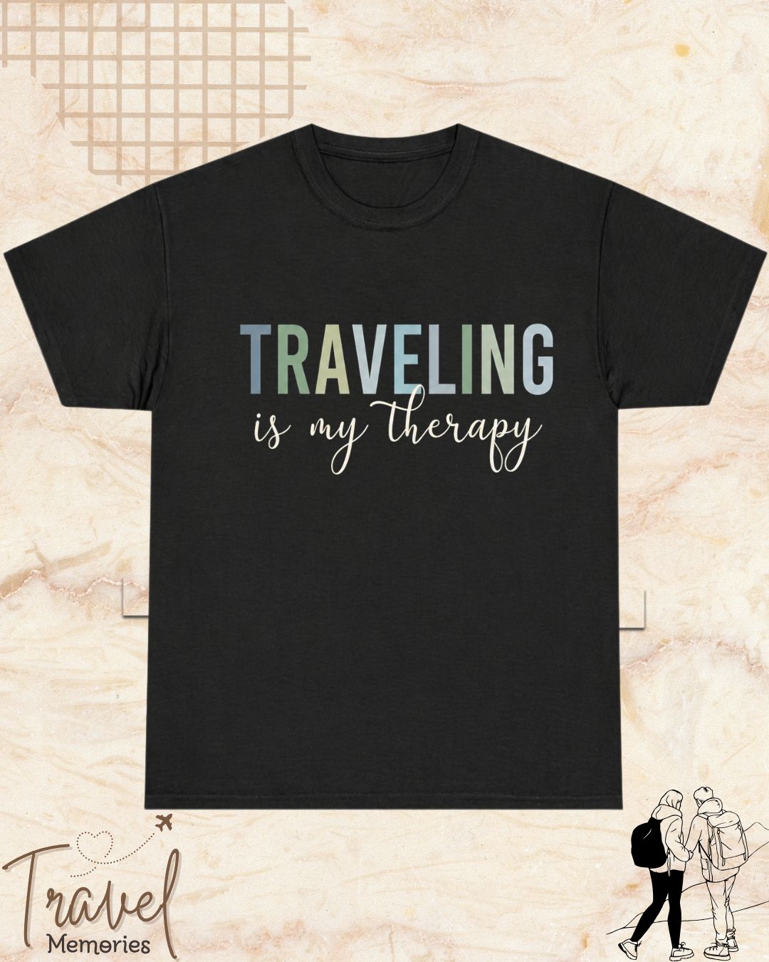 WanderScape Travel Cotton Tshirt