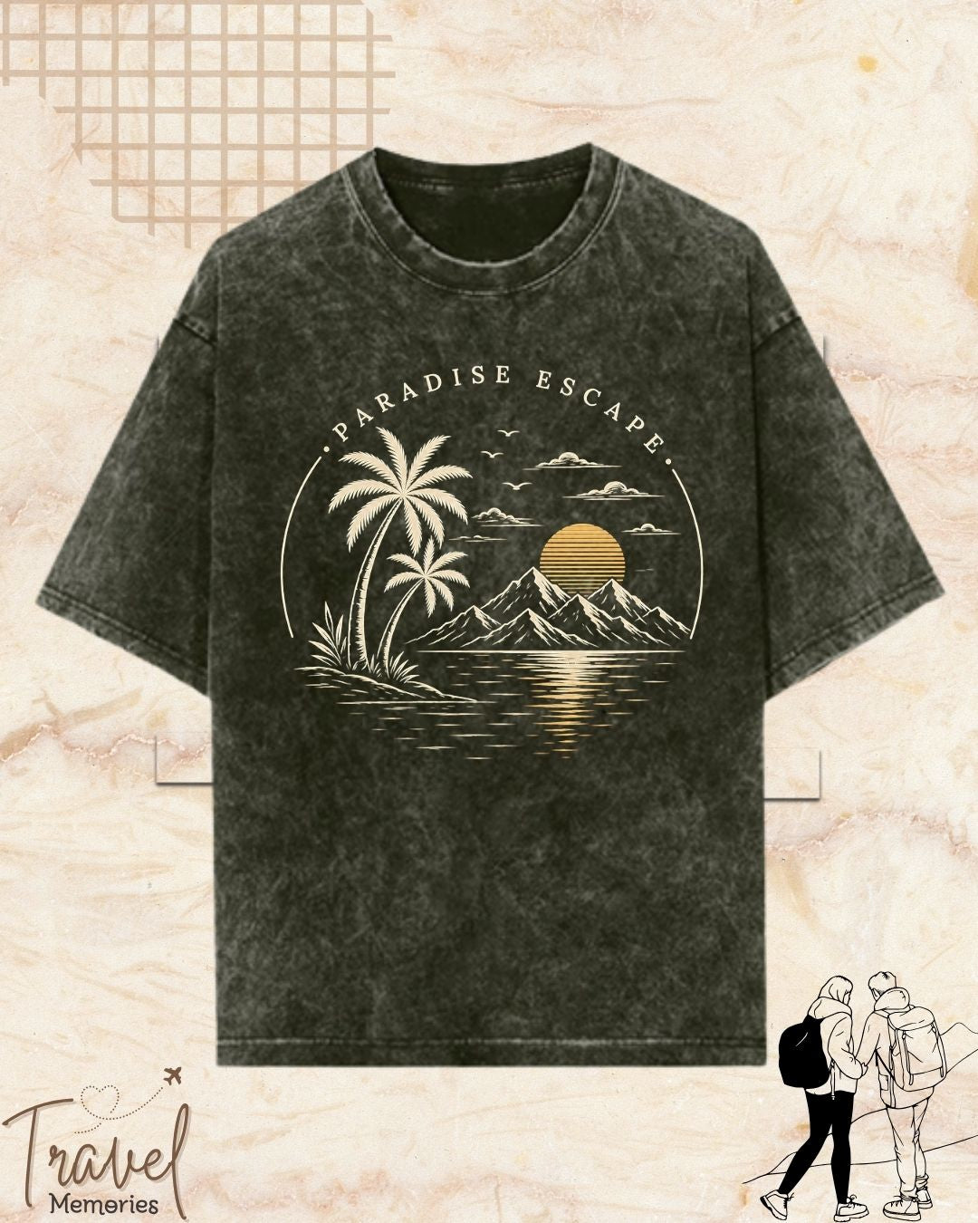 Scenic Route Vintage Adventure Cotton Tshirt