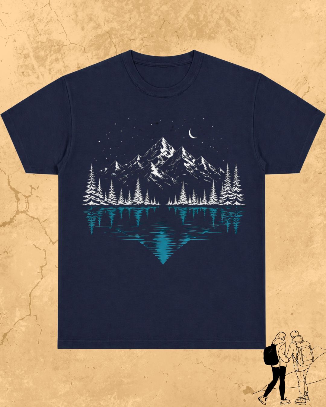 Mountain Reflection Cotton Tshirt