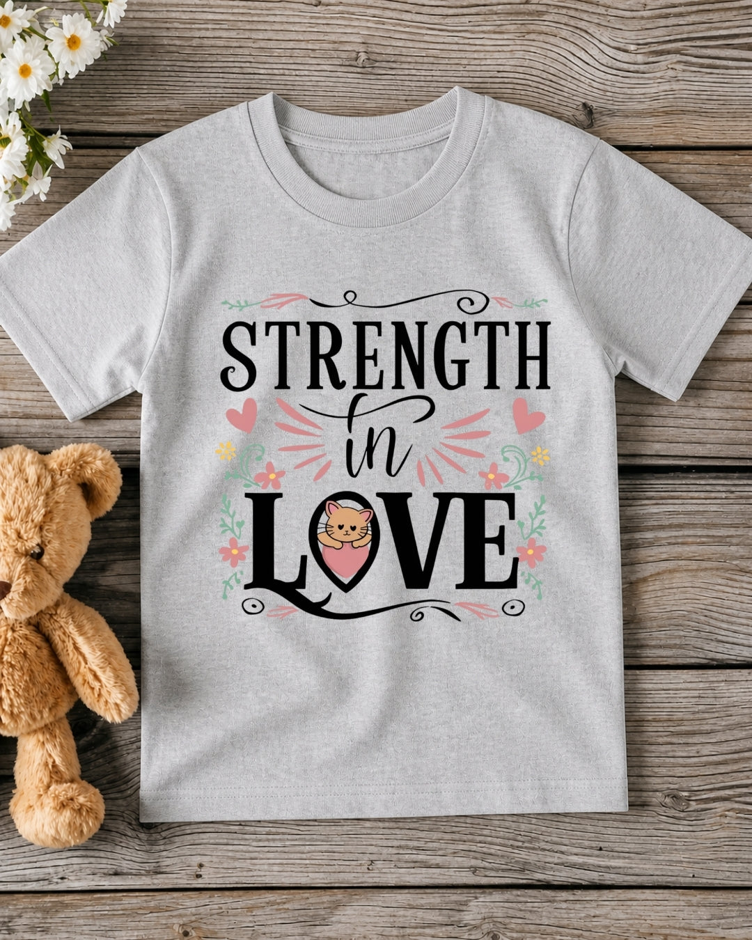 Strength In Love Kid Cotton Tee