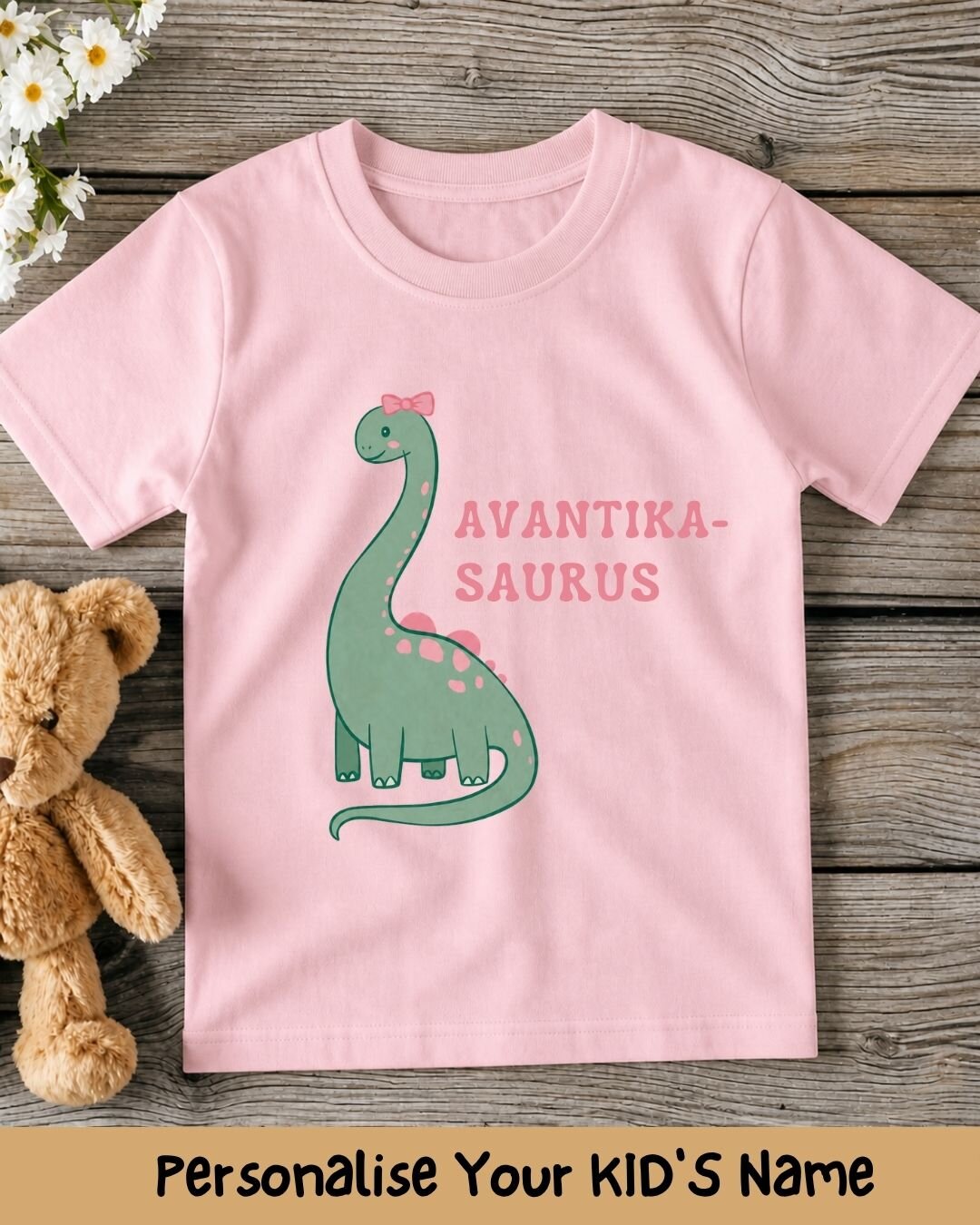 Dinosaur Custom Kid's Cotton Tee