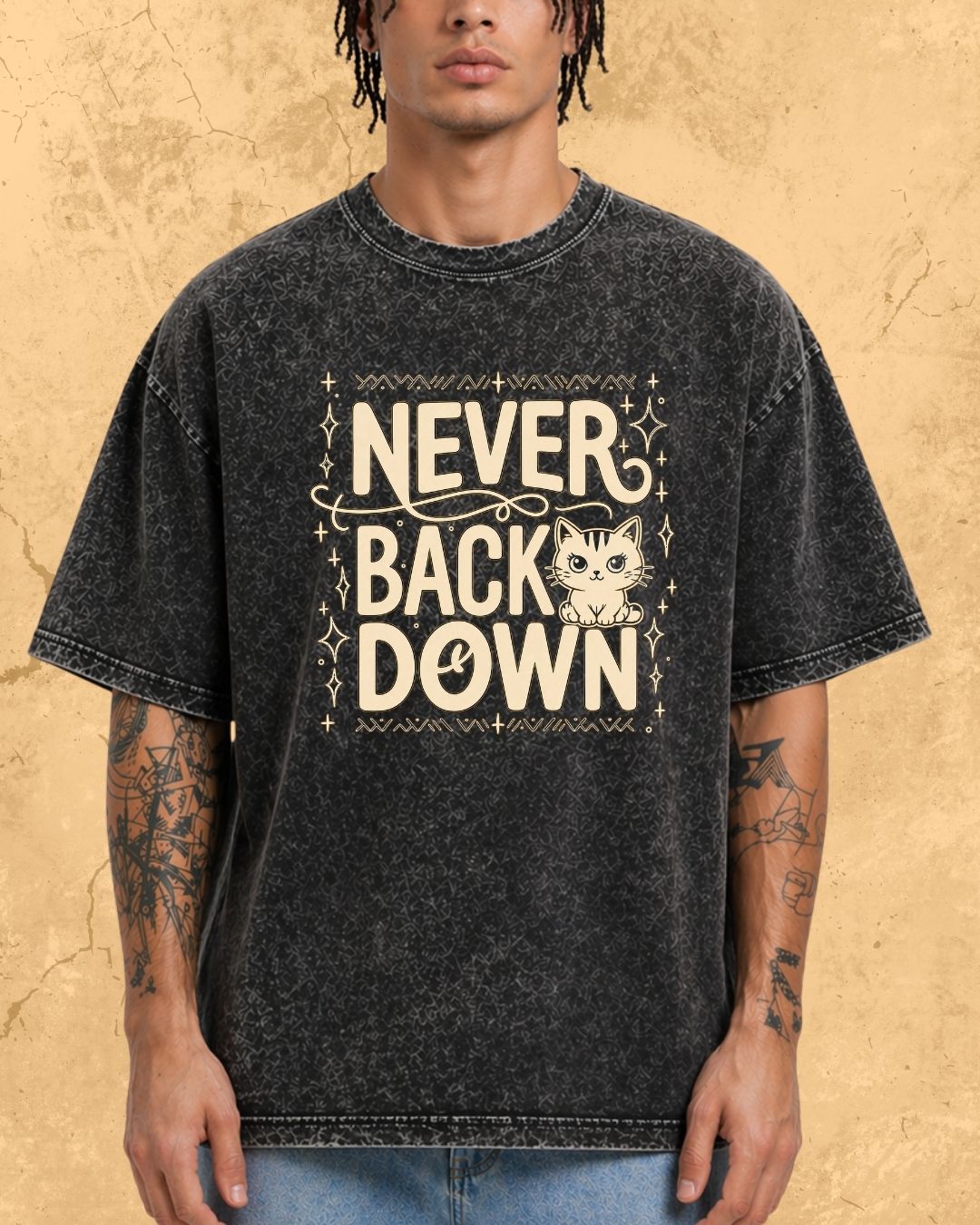 Cool Meow Girl Vibes Cotton Tee