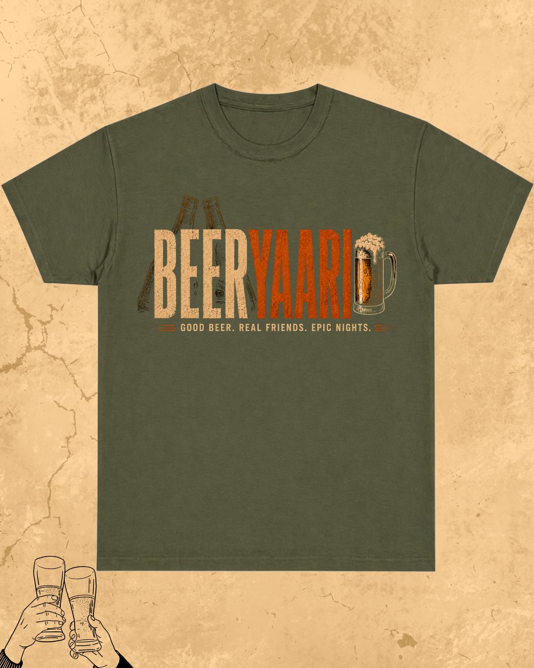 Beer Vibes Cotton Tshirt