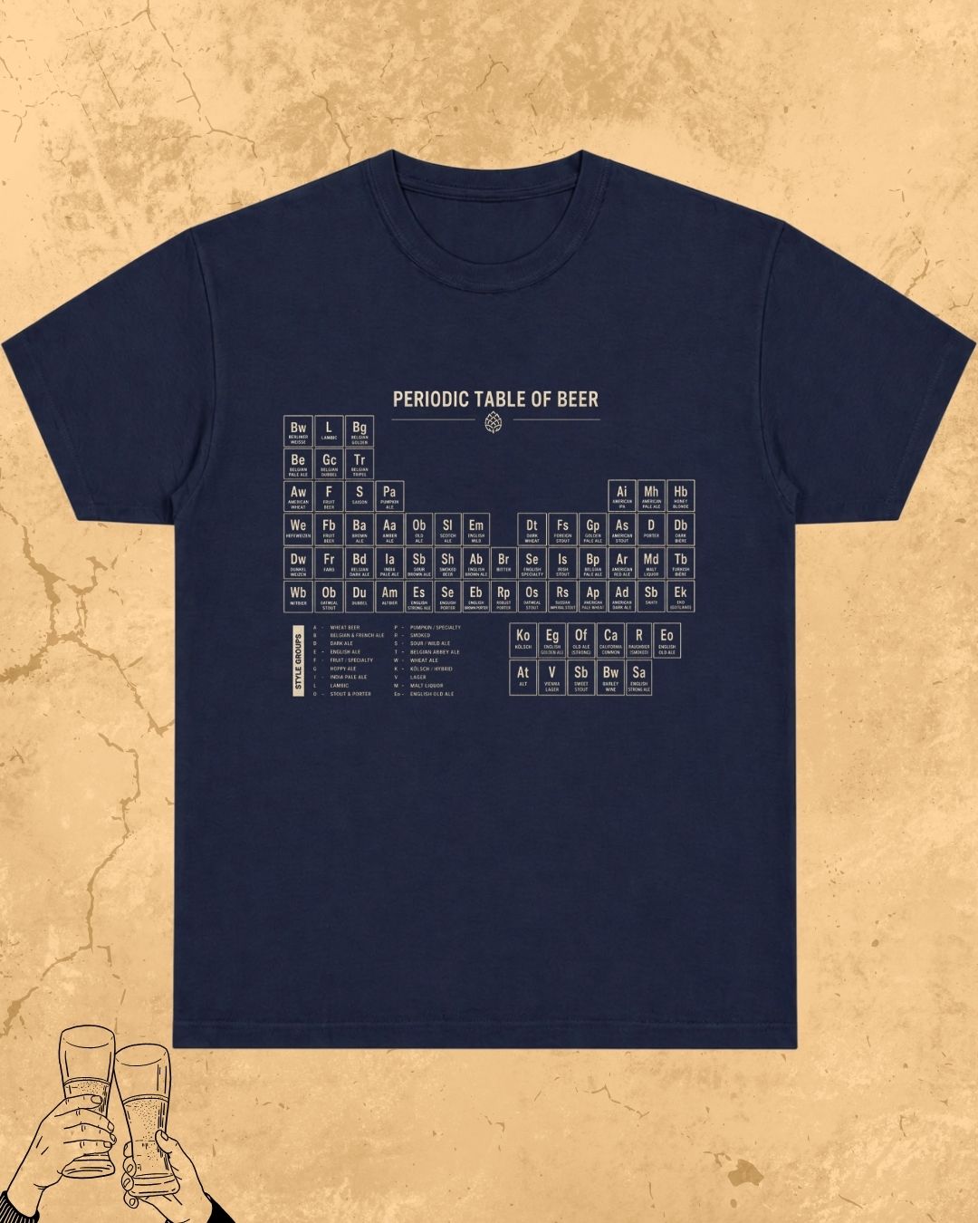 Beer Chemistry Pun Cotton Tshirt