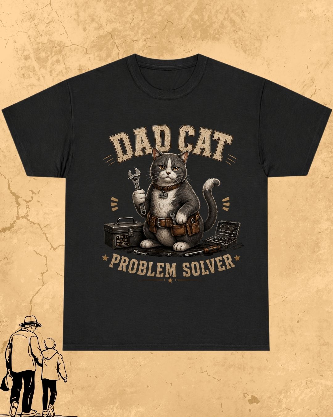 Purr Dad Cotton Tshirt