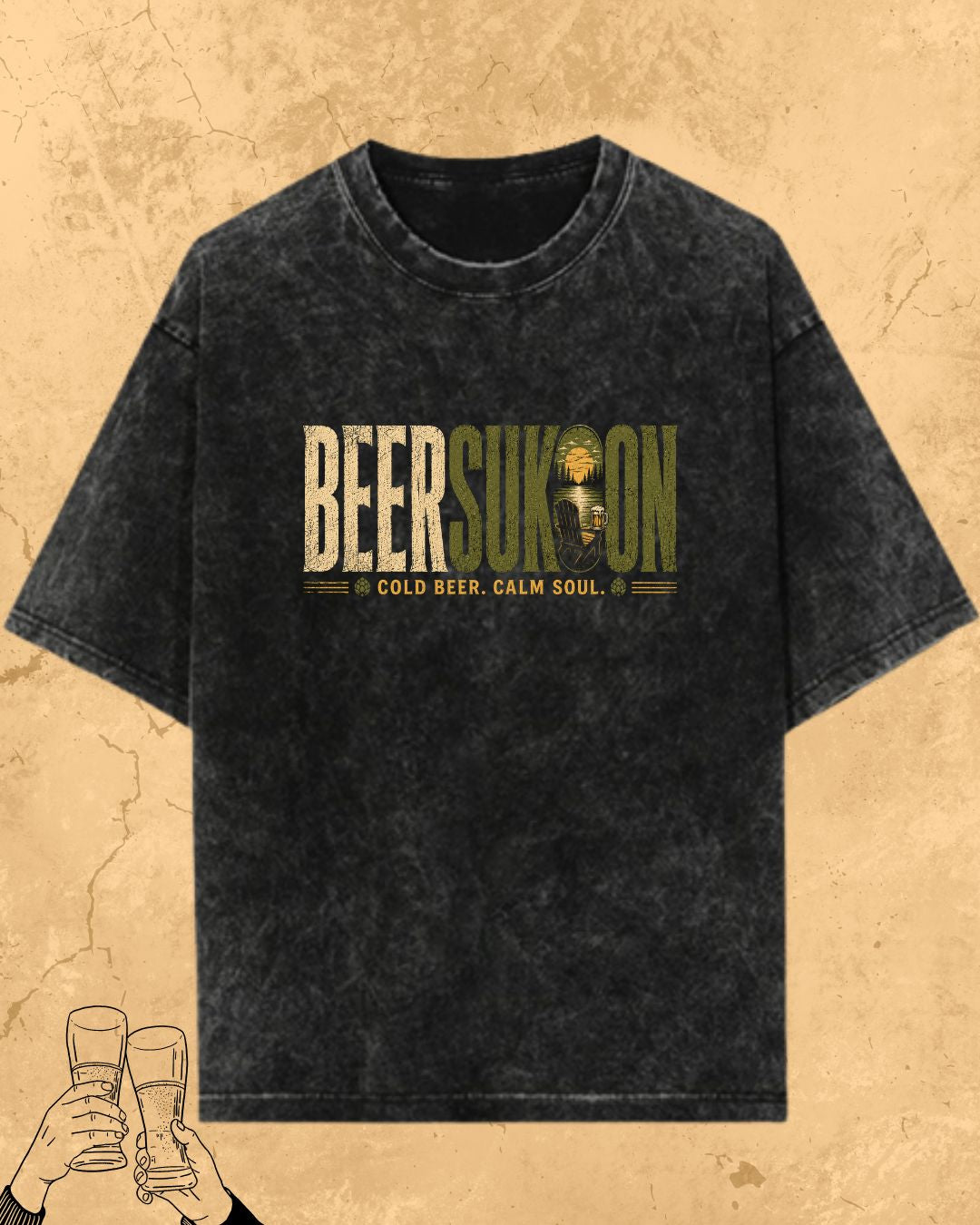 Beer Vibes Cotton Tshirt