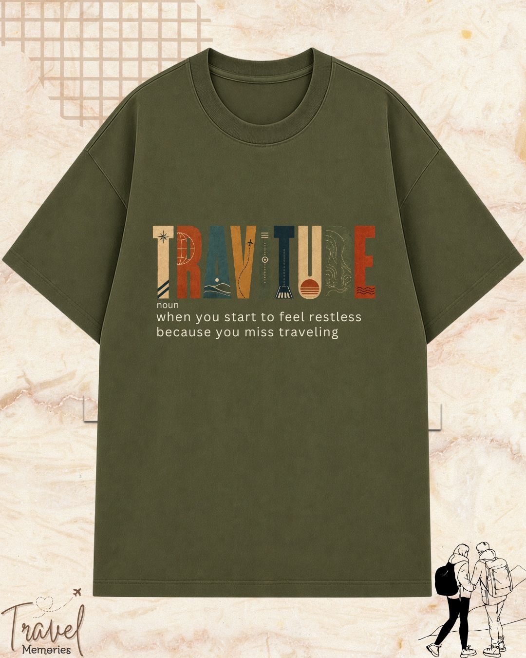Travel Dictionary Cotton Tshirt