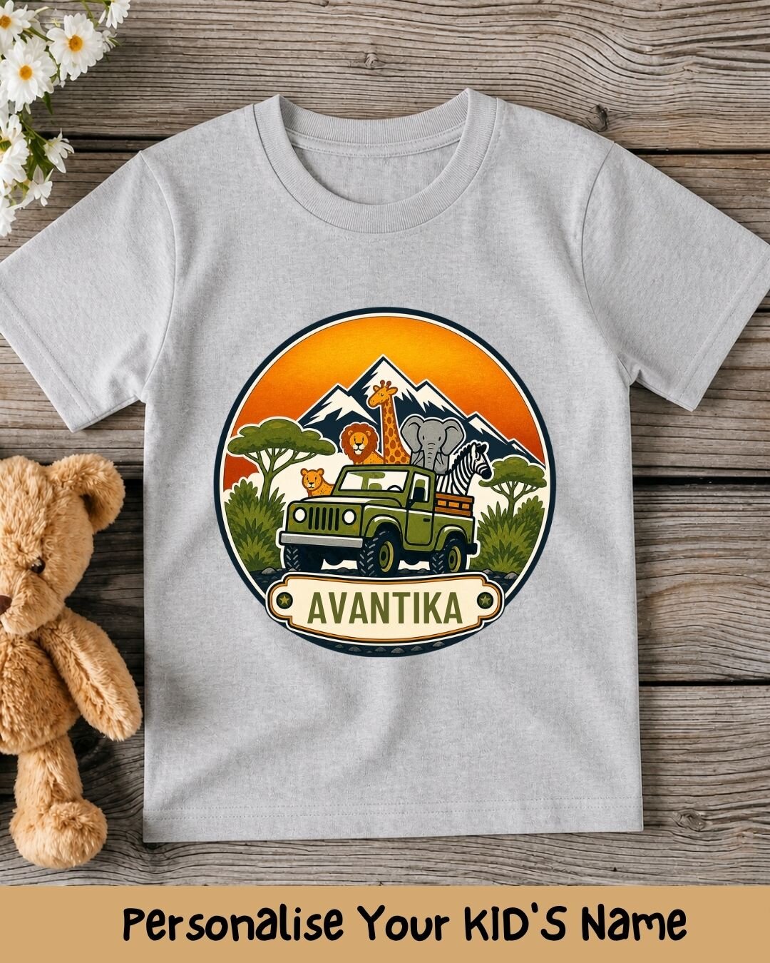Vintage Adventure Custom Kid Cotton Tee