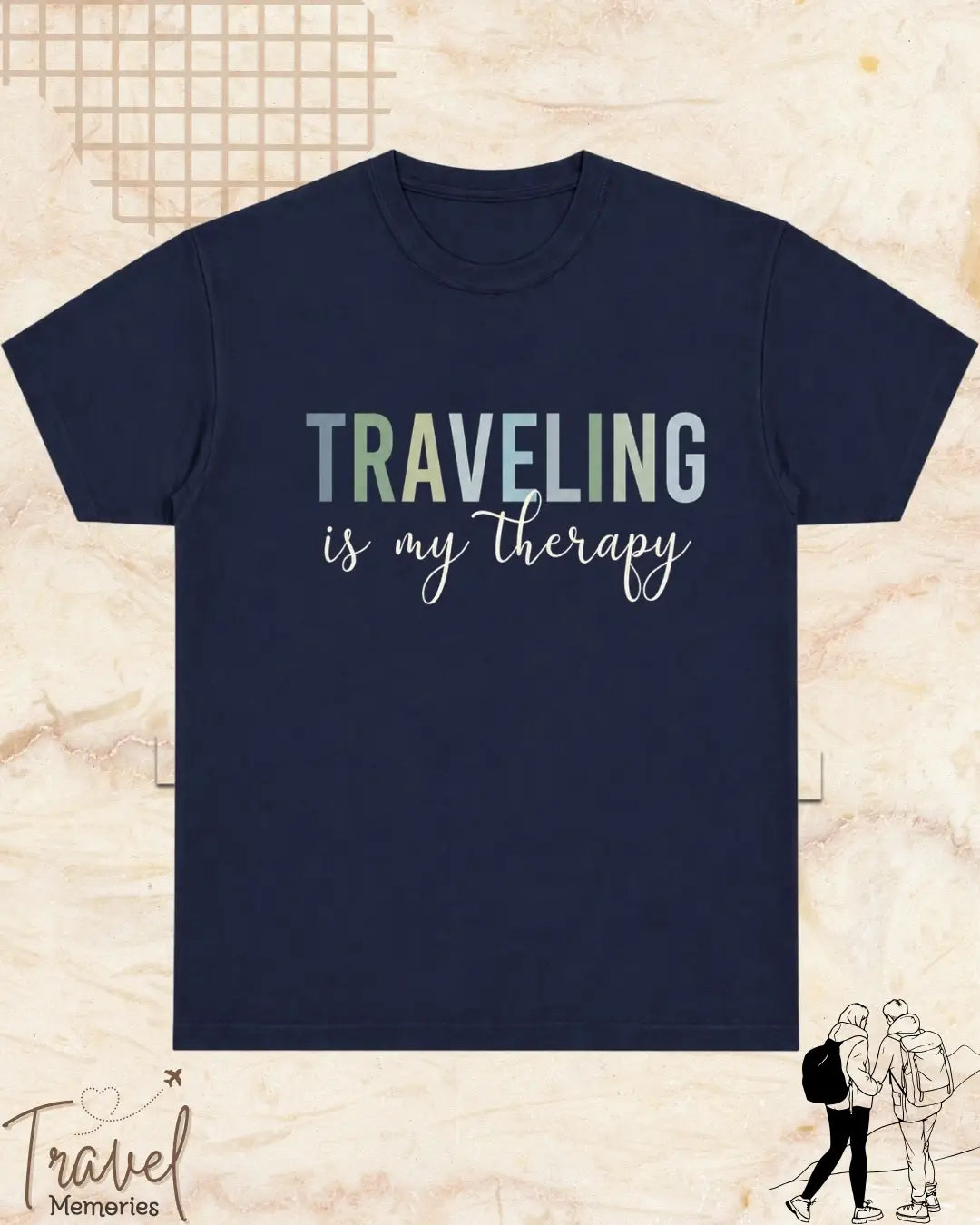 WanderScape Travel Cotton Tshirt