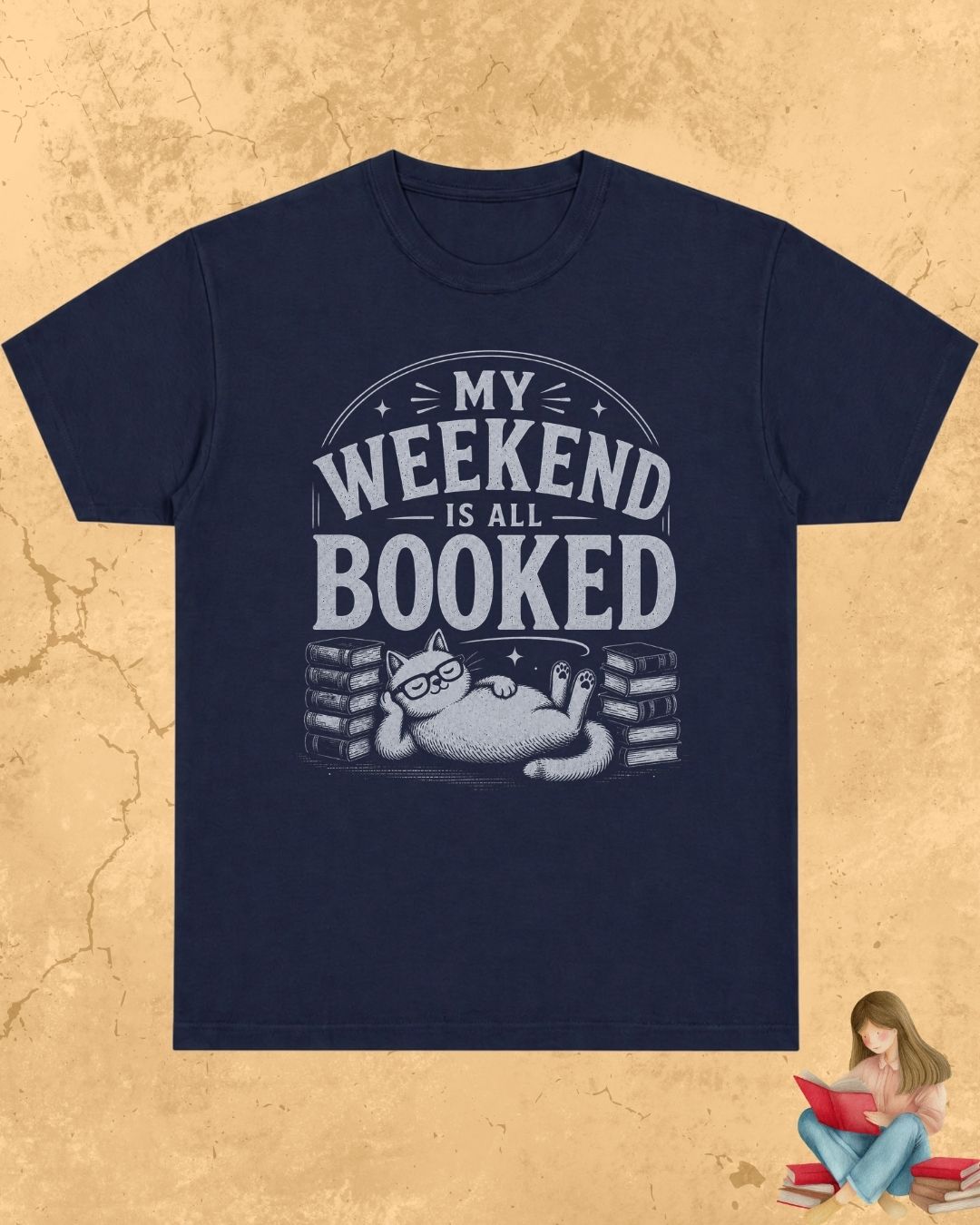 Purrfect Reader Cotton Tshirt