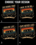 Retro Cassette Music Cotton Tshirt