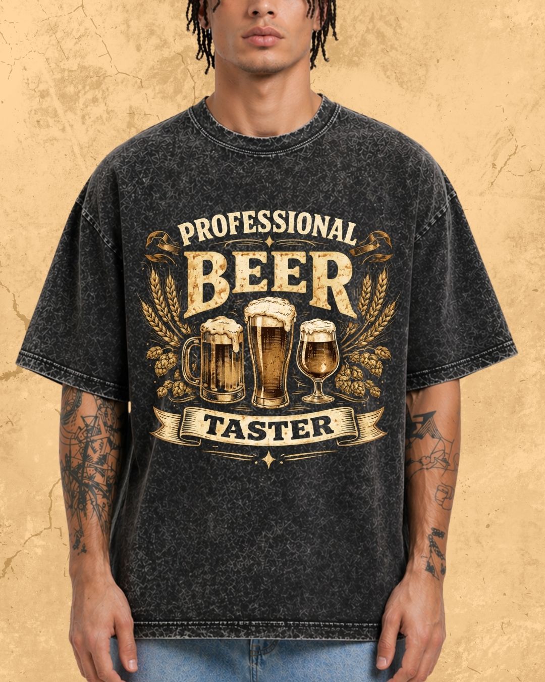 Beer Bond Statement Cotton T-Shirt