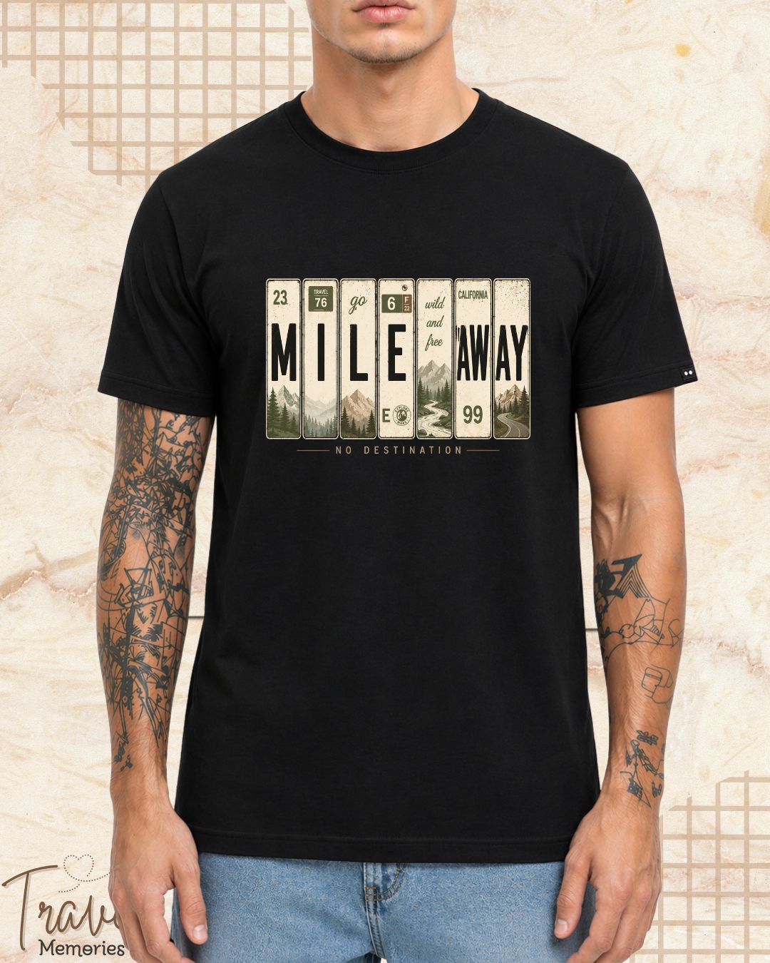 Roadtrip Travel Cotton Tshirt