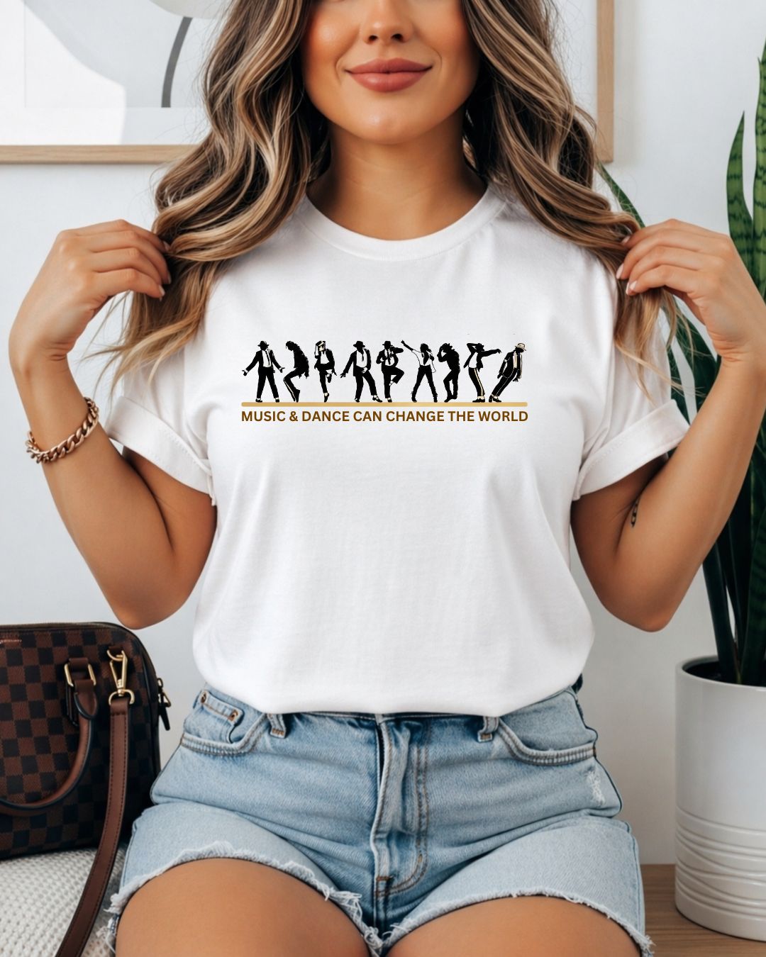 White Michael Jackson Cotton Tee
