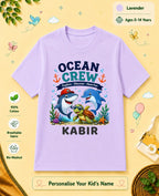 Ocean Theme Custom Kid Cotton Tshirt
