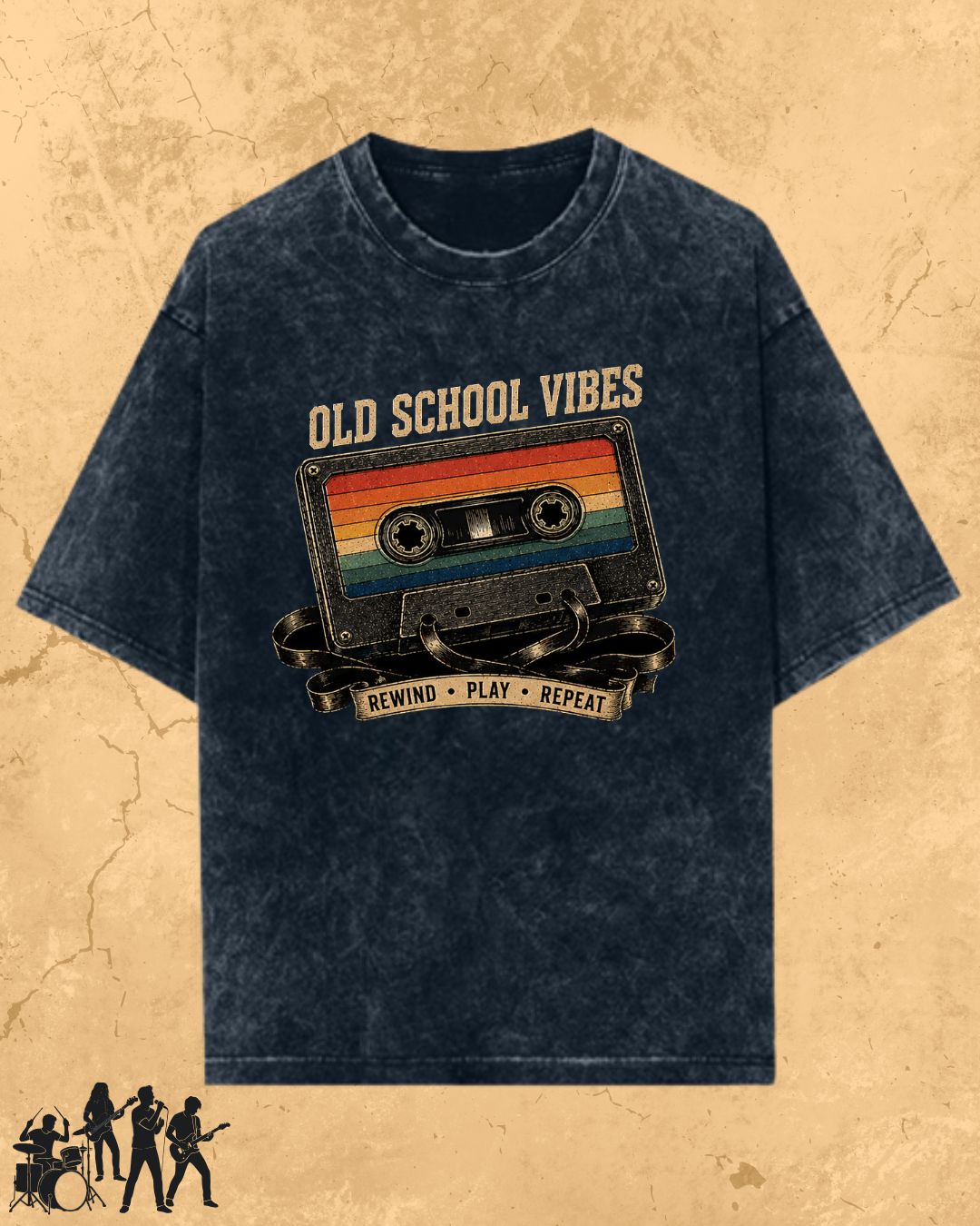 Retro Cassette Music Cotton Tshirt
