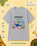 Ocean Theme Custom Kid Cotton Tshirt
