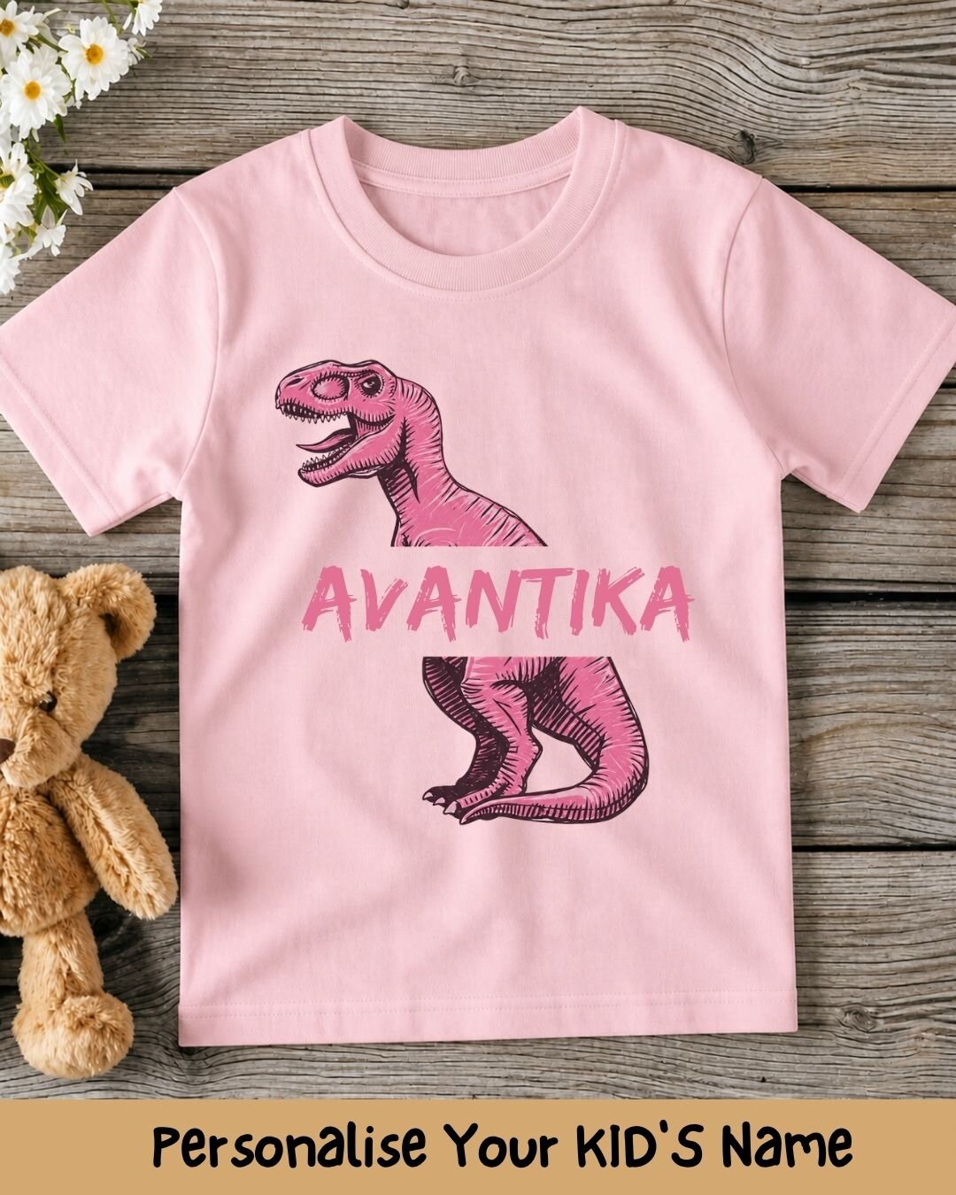 Dinosaur Custom Kid's Cotton Tee