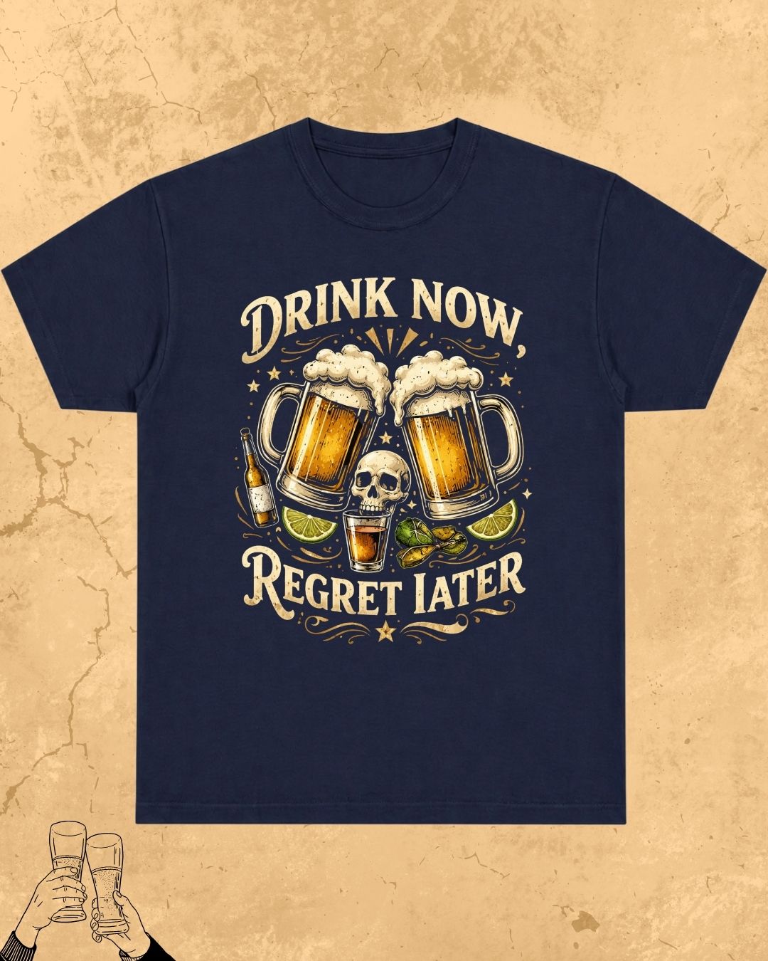 Skull Beer Party T-Shirt