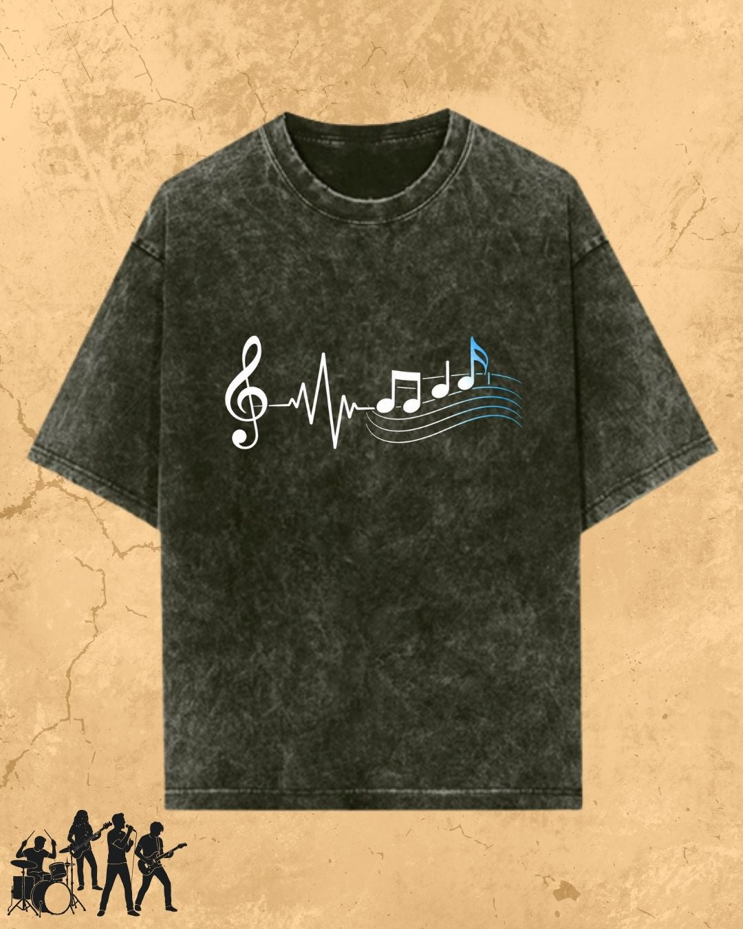 Minimal Music Vibe Cotton Tshirt