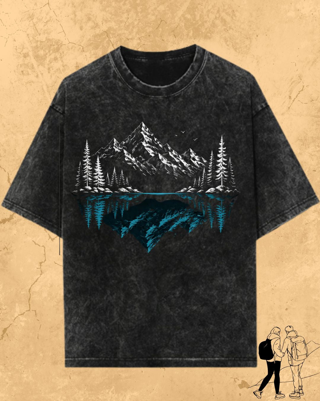 Mountain Reflection Cotton Tshirt