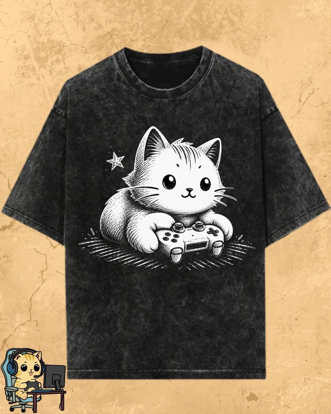 Purrfect Gamer Cotton Tshirt