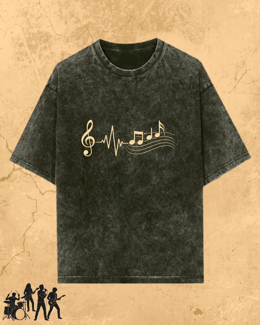 Minimal Music Vibe Cotton Tshirt