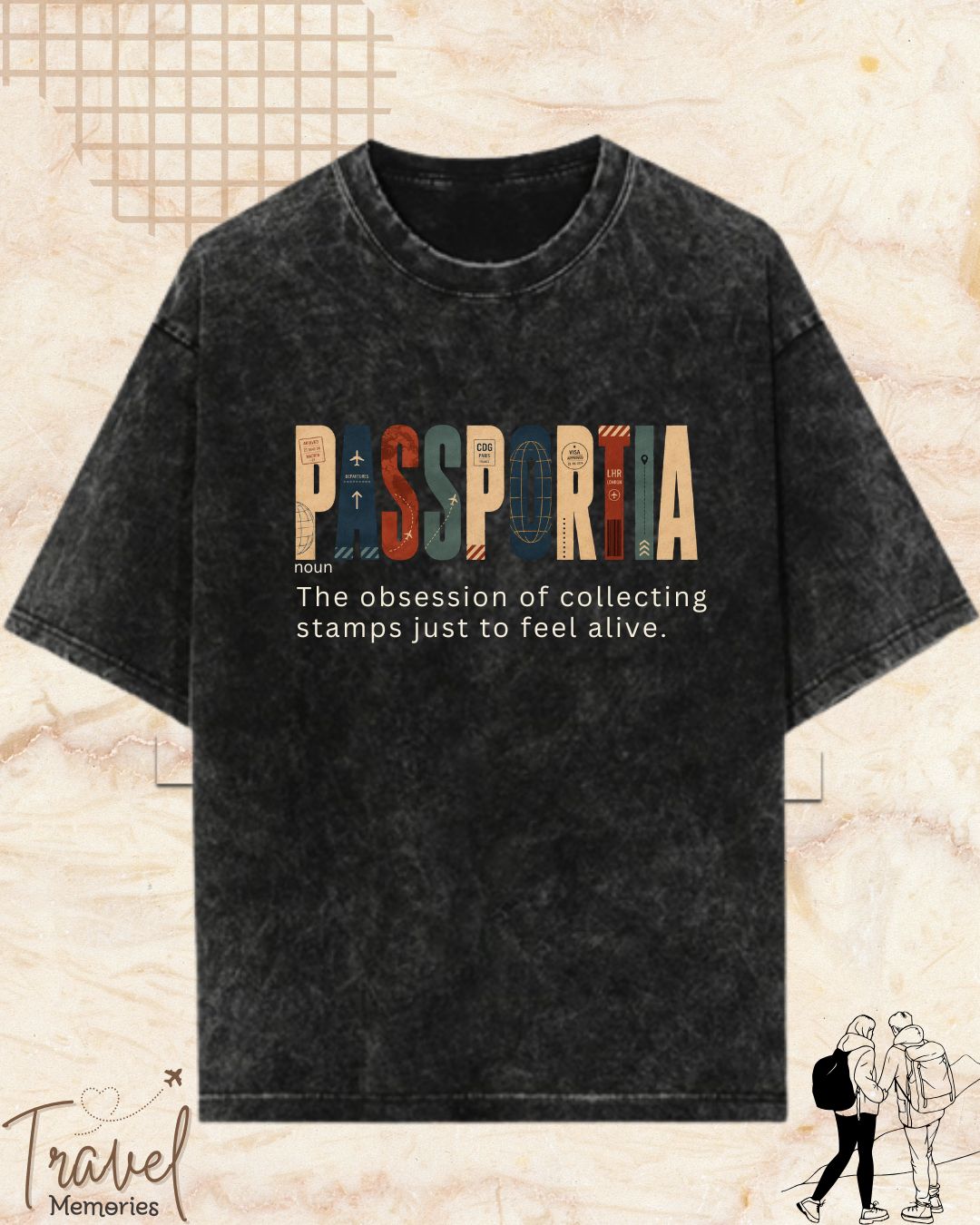 Travel Dictionary Cotton Tshirt